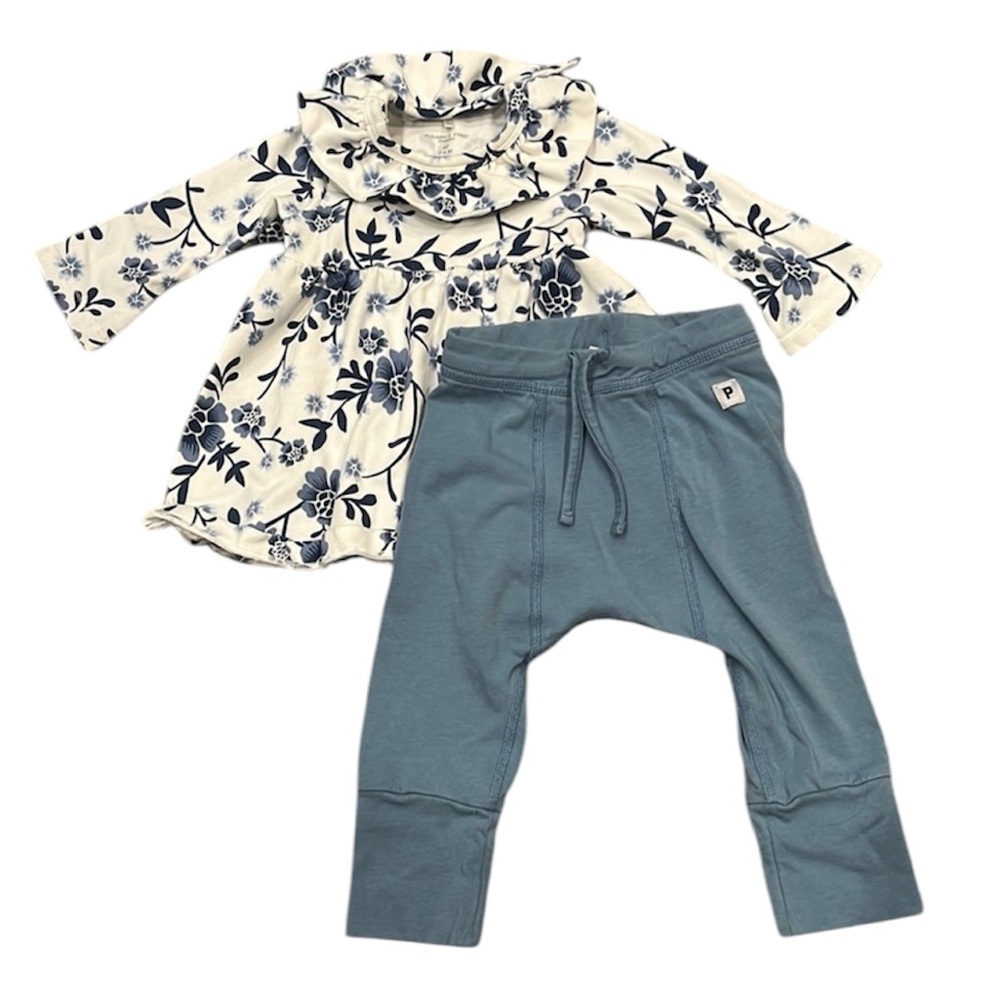 Polarn O. Pyret | Floral Top & Joggers Set